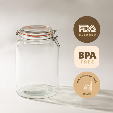 Kitchentoolz storage jar enhances kitchen organization and shelf life