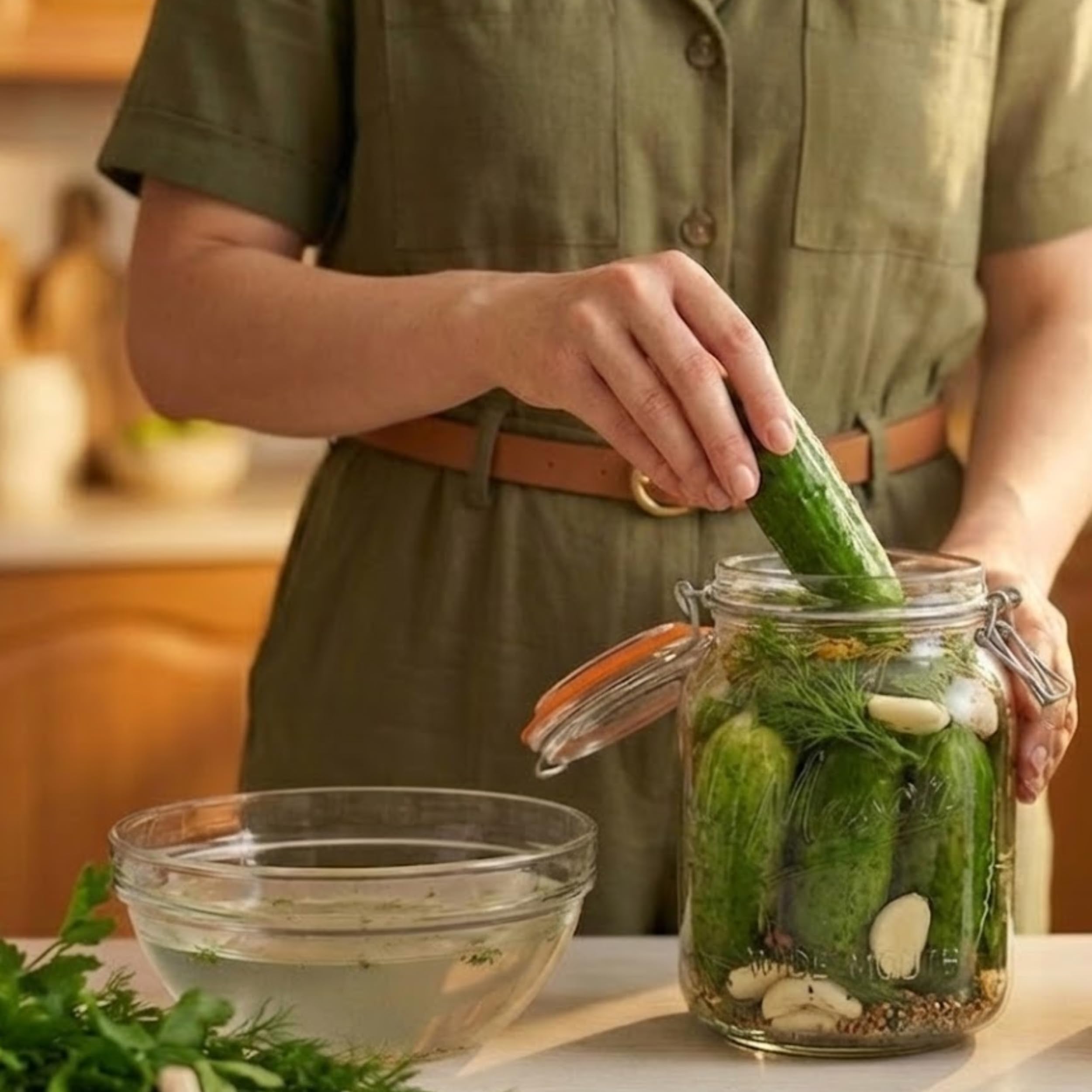 Kitchentoolz versatile jar suited for fermentation, infusions, and meal prep.