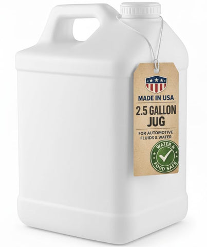 Kitchentoolz wide-mouth 2.5-gallon jug for fast, clean pouring in automotive tasks