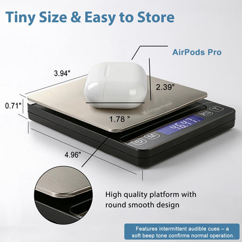KitchenTour precision 0.01g scale ideal for jewelry and spices
