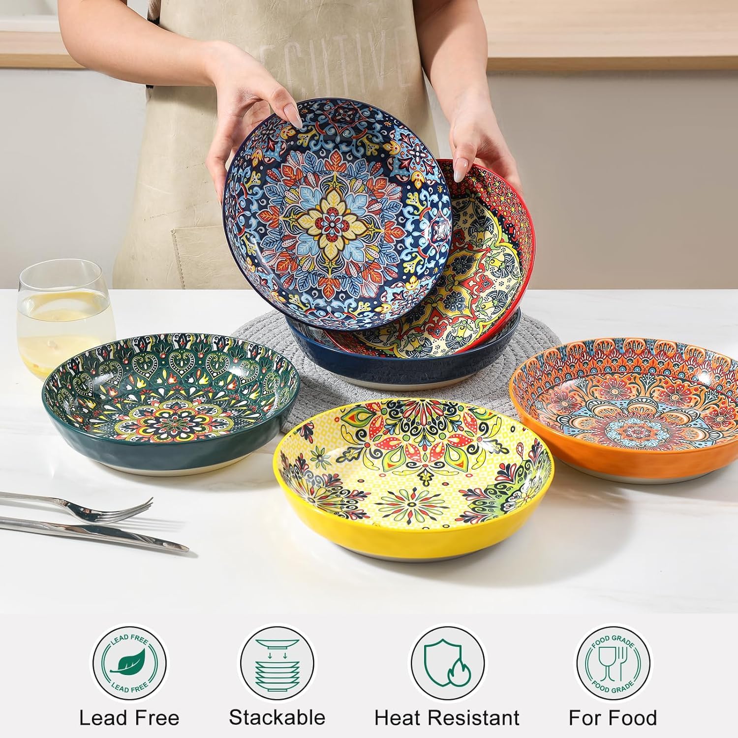 KitchenTour stackable bowls save space and simplify daily meals.