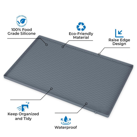 Kitchen Trove easy-clean dishwasher-safe mat for quick maintenance