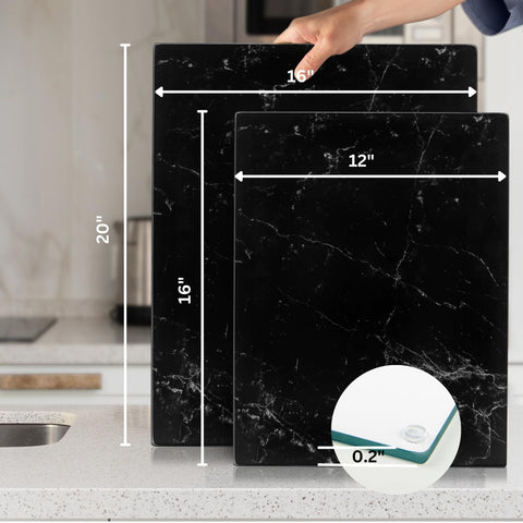 Kitchenville glass is non-porous, easy to clean and resists stains.