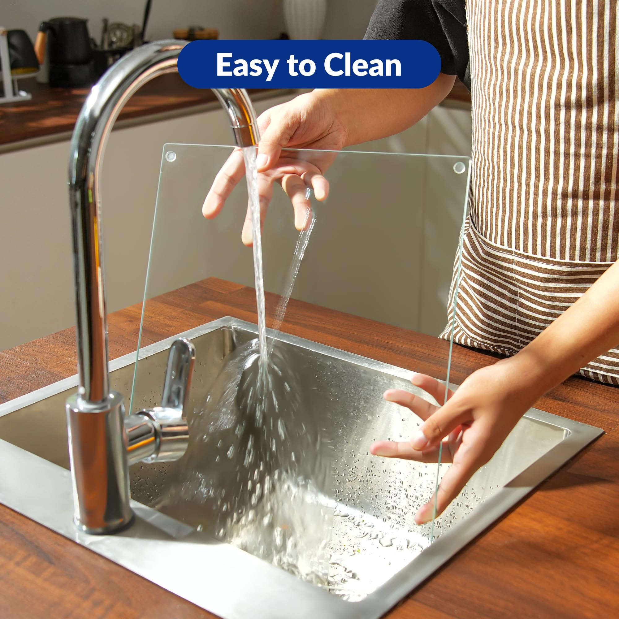 Kitchenville rounded-polished edges protect countertops and prevent snags.