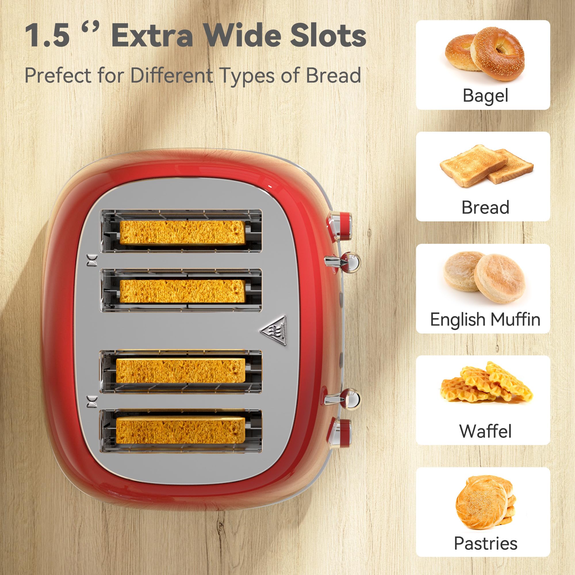 KITCHMIX dual control panels for customizing toasts