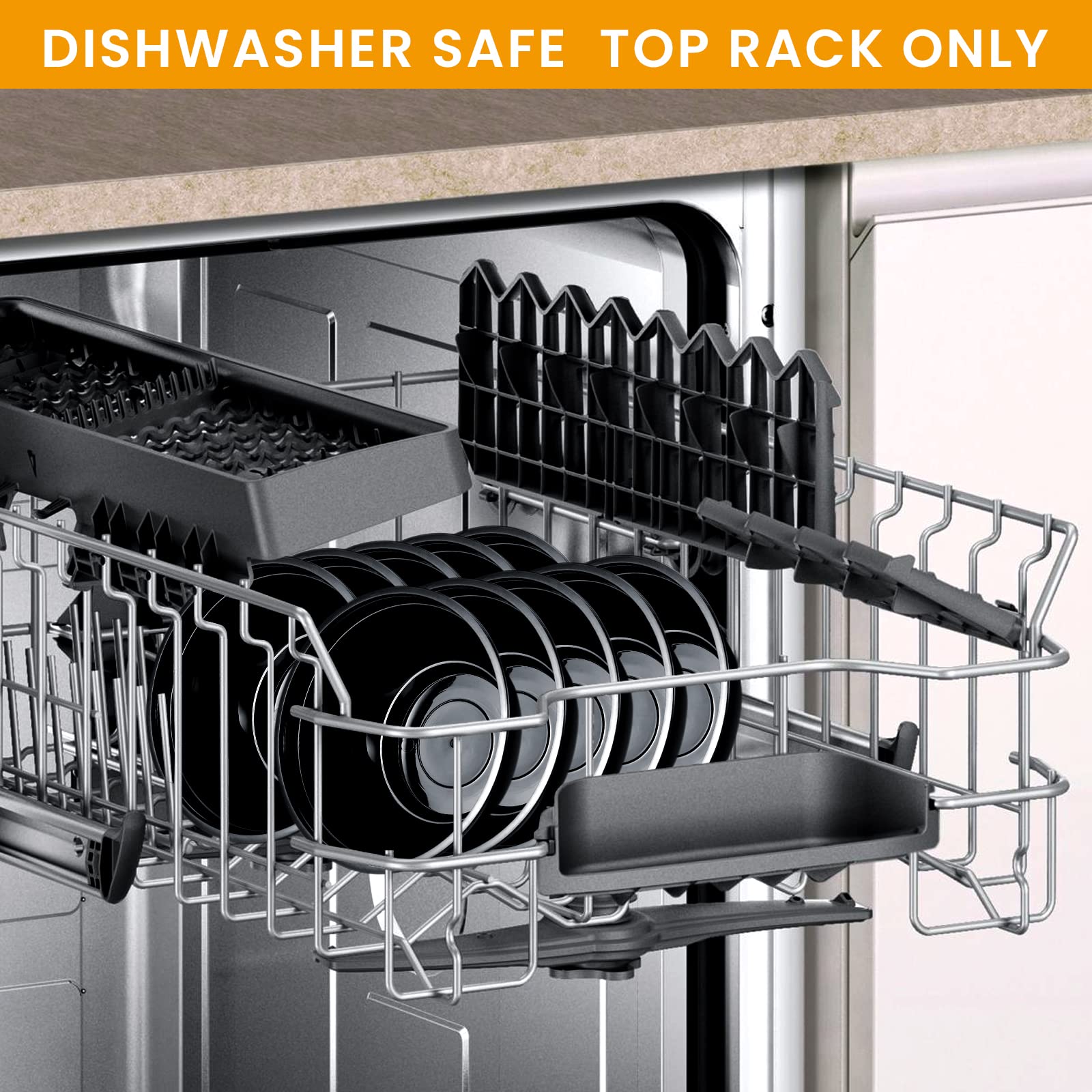 Kitch’nMore stackable bowls save fridge and pantry space with a compact design.