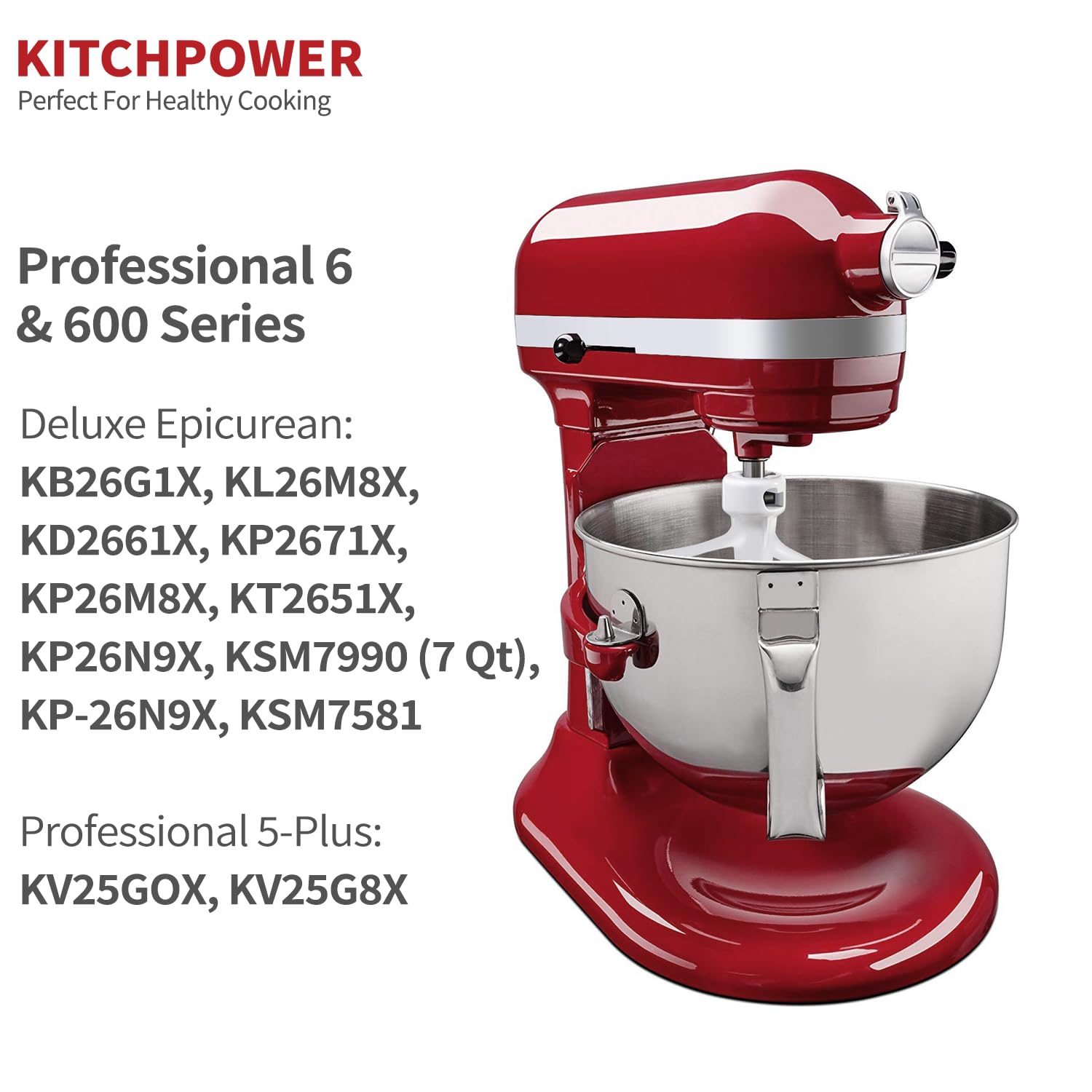 KITCHPOWER beater dishwasher safe for easy cleanup after cooking.