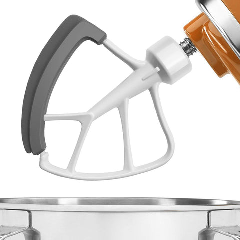 KITCHPOWER silicone flex edge provides precise scraping for clean bowls.