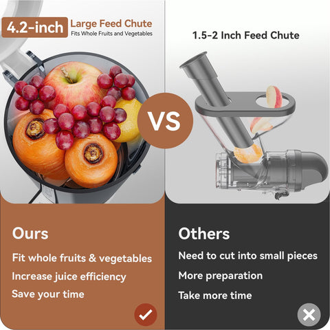 KITCHTREE juicer attachment on a KitchenAid mixer for easy juicing.