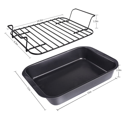 kitCom Bakeware dishwasher-safe roaster for easy cleanup.