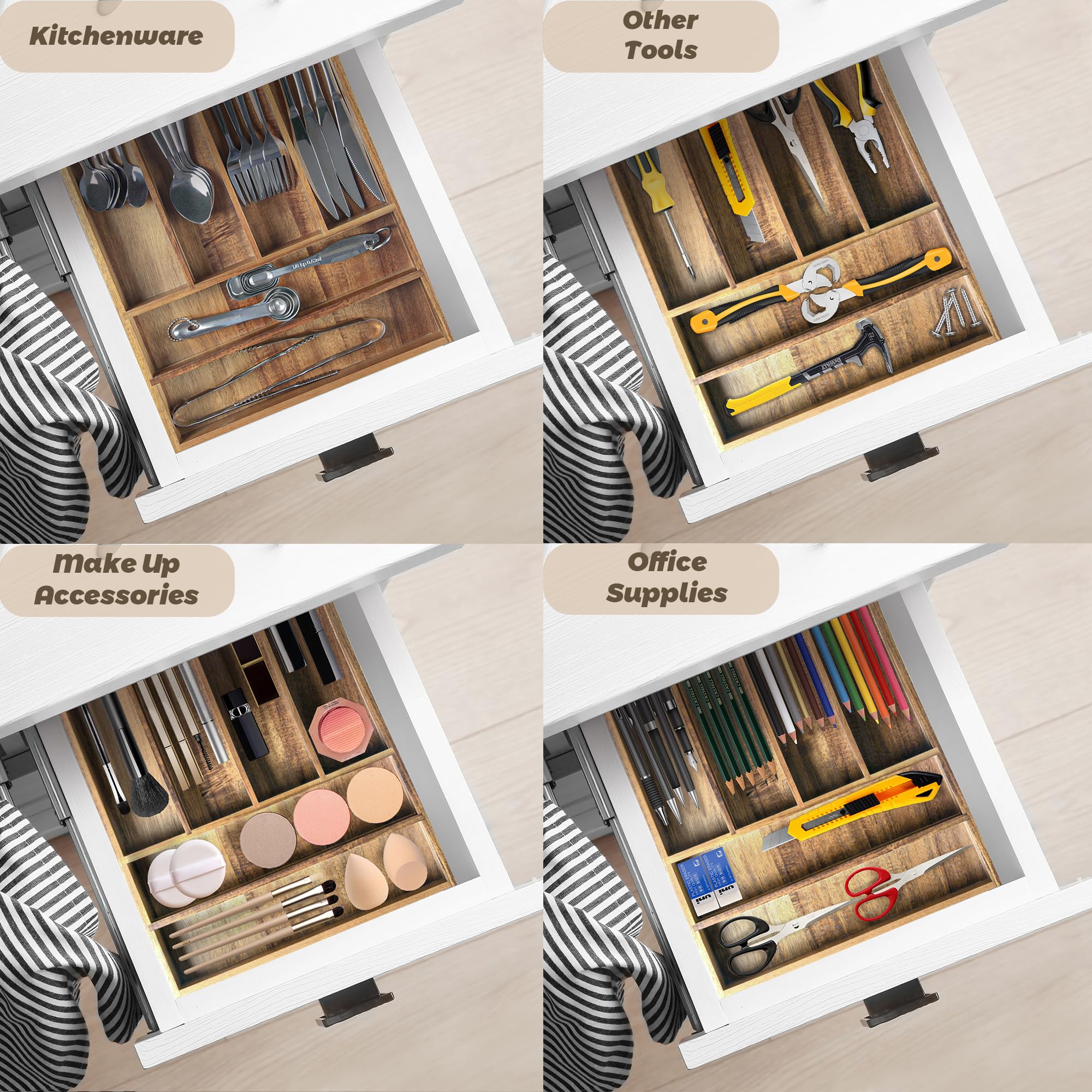 KITEISCAT Multipurpose organizer keeps utensils and gadgets neatly in one place.