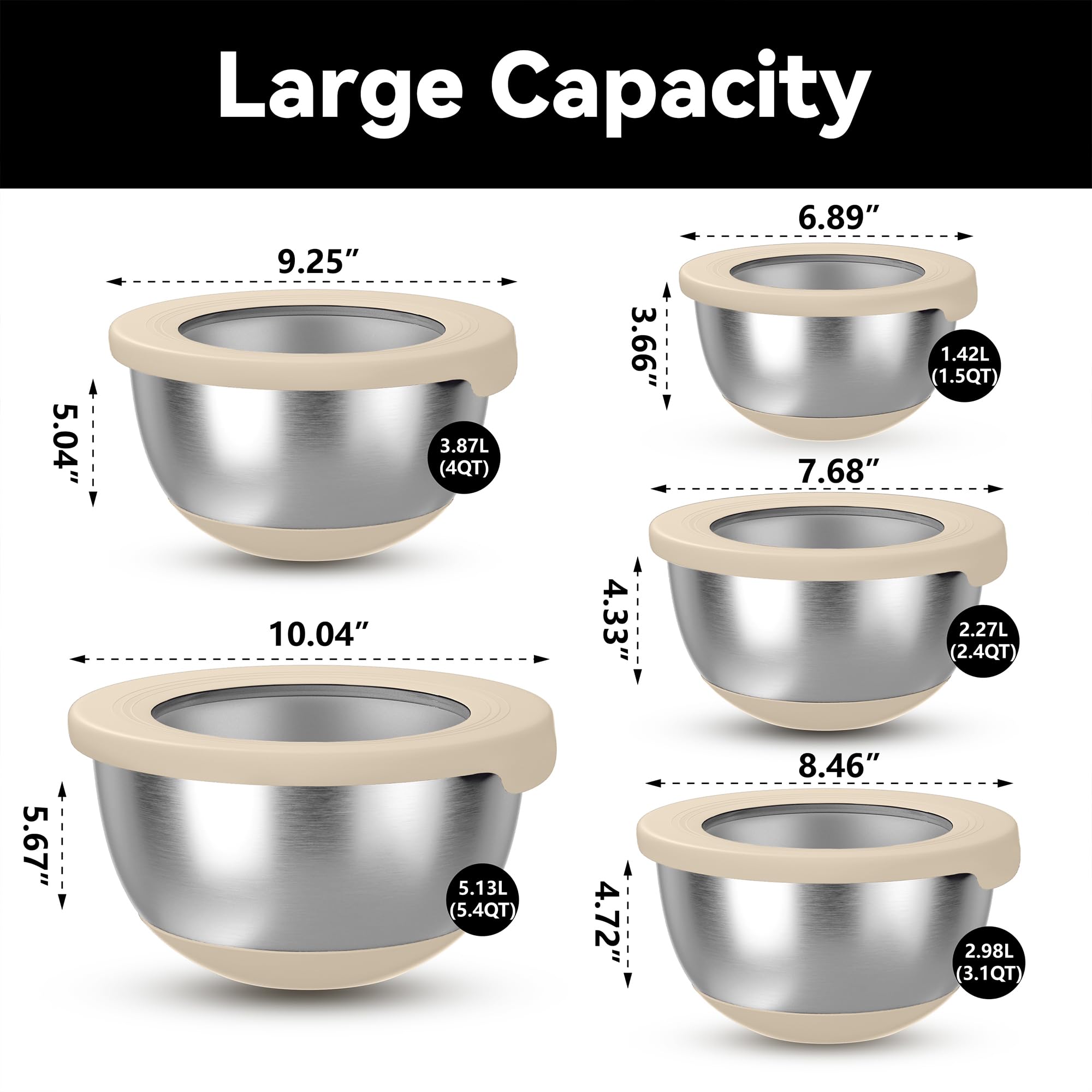 KITEISCAT nesting design saves space in compact kitchens during meal prep