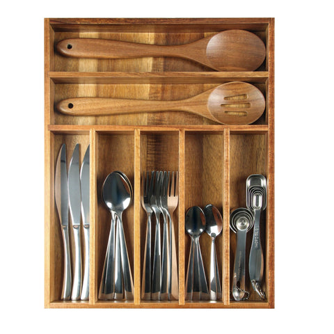 KITEISCAT Silverware Drawer contents neatly arranged for efficient access