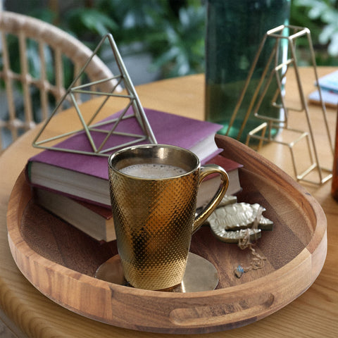 KITEISCAT tray with candles, elegant centerpiece display