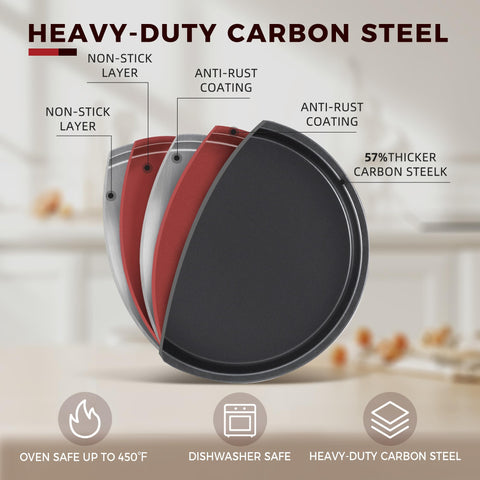 KITESSENSU cookie sheet for sturdy surface and simple cookie removal