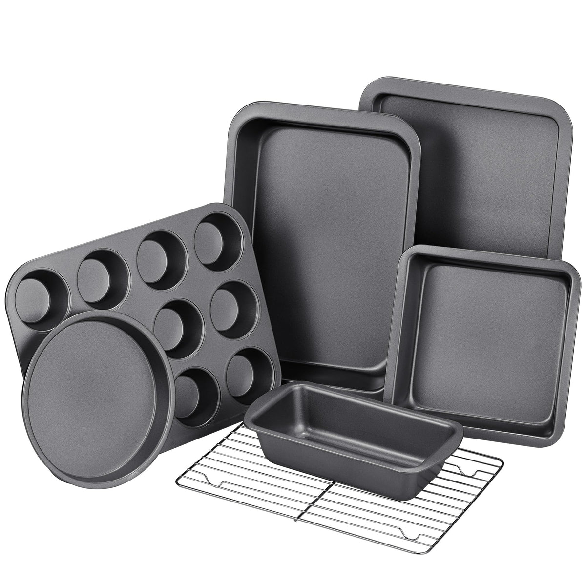 KITESSENSU round cake pan for even baking and easy release