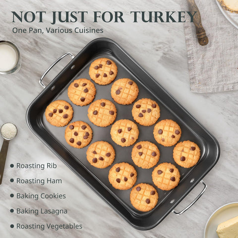 KITESSENSU easy-clean nonstick surface for quick cleanup after cooking