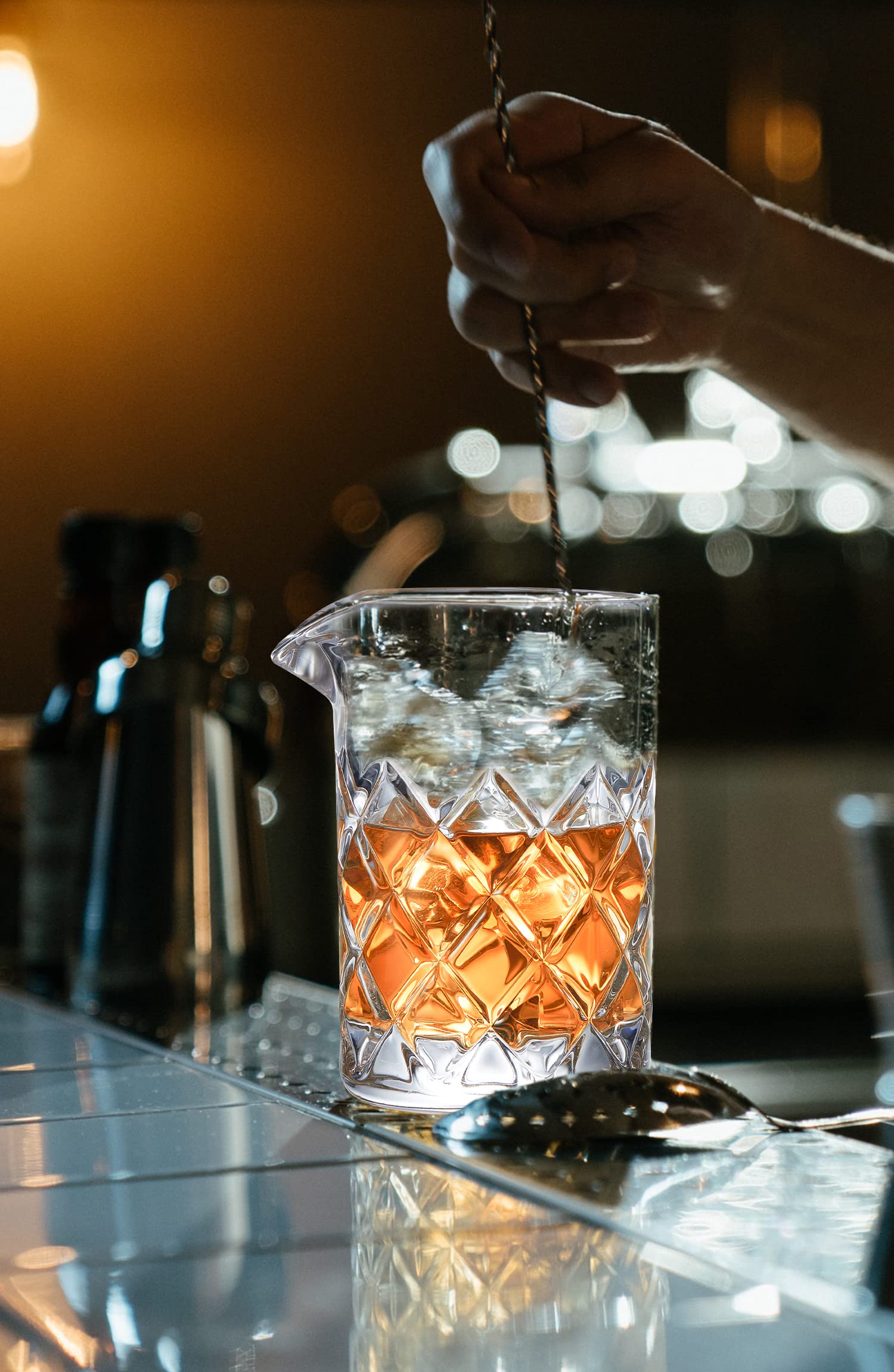 18oz capacity is ideal for single or double cocktails.