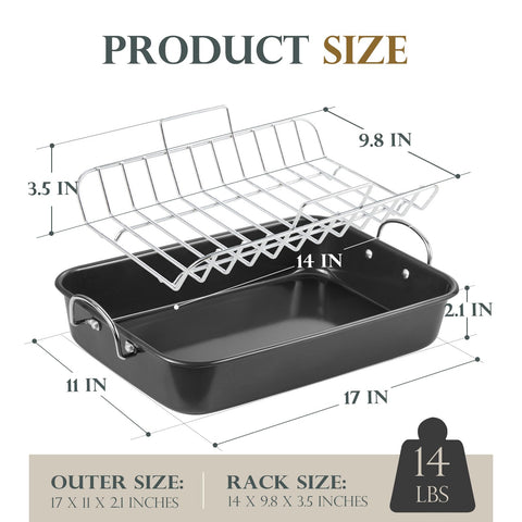 KITESSENSU wide handles design for secure grip with bulky oven mitts