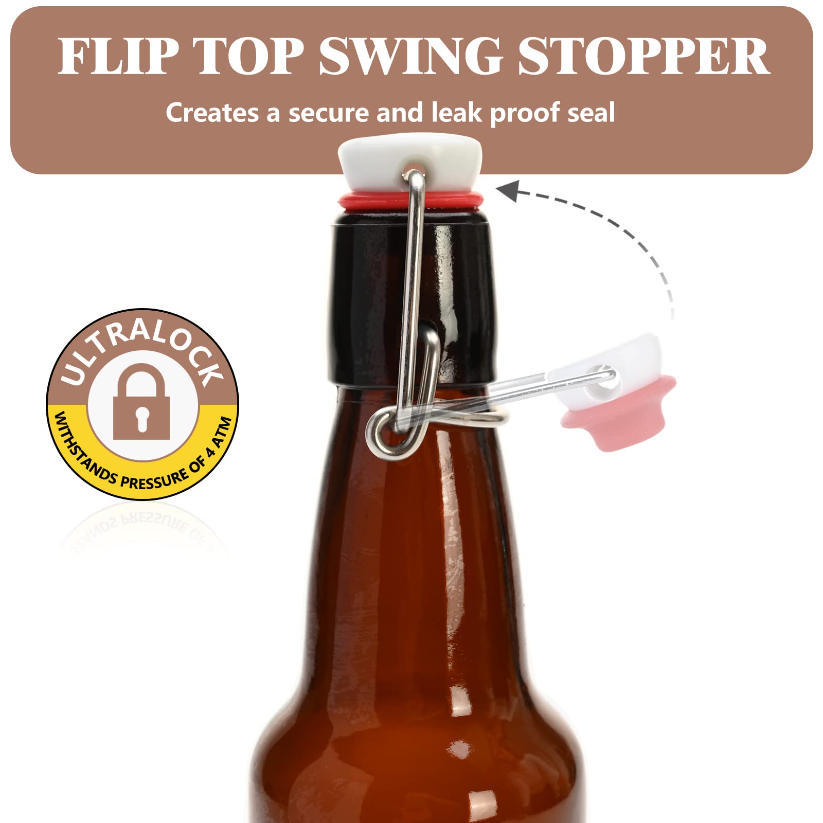 KITGLASCUP 12oz bottle ideal for home brewing and vanilla extract