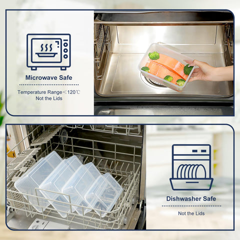 KITHELP freezer-safe containers keep foods fresh and organized.