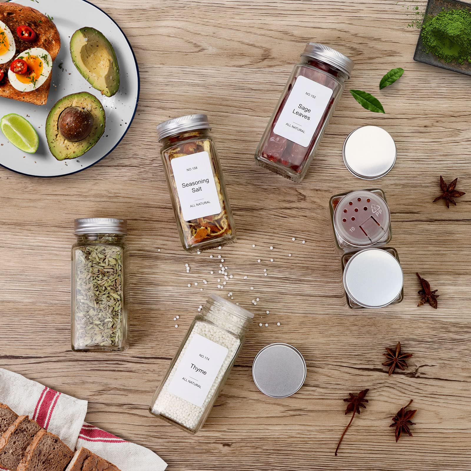 KitHero kitchen countertop setup keeps spices organized and accessible