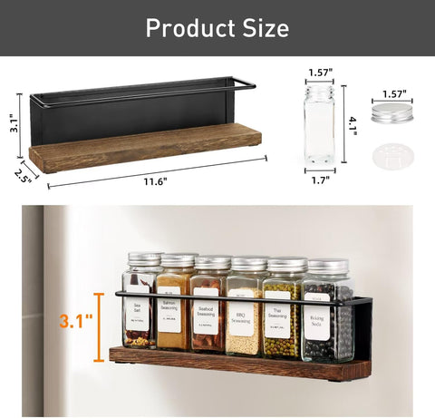 KitHero spice labels collection helps you quickly locate seasonings while cooking