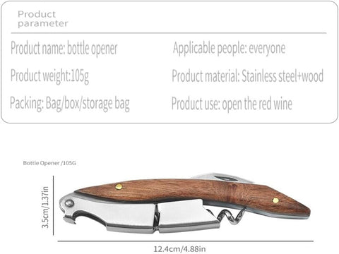 Kit-Home wine key in use at a bar for quick bottle service.