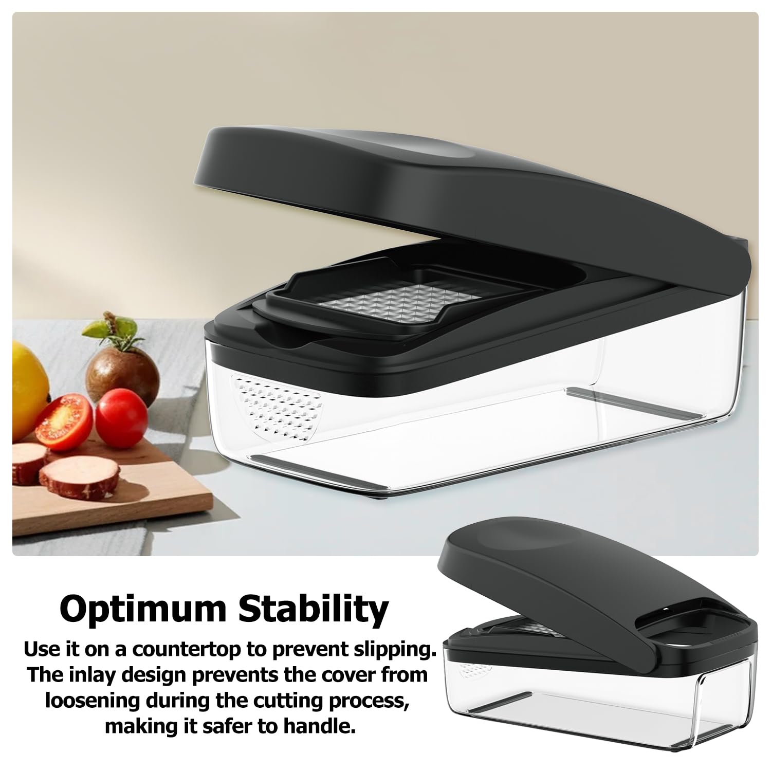 KITIDEA Compact storage keeps counters tidy and ready.