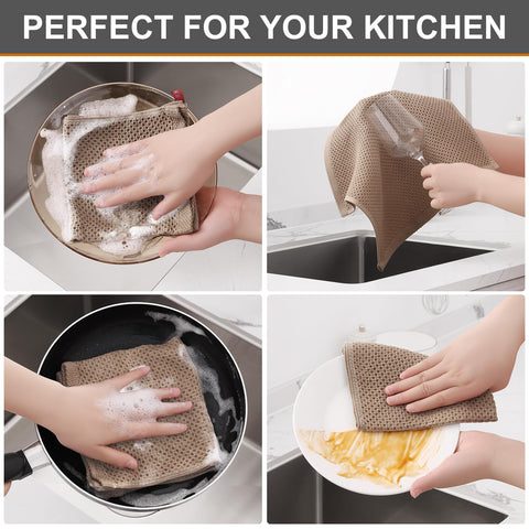 Kitinjoy cloths drying hands with soft, durable cotton