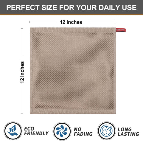 Kitinjoy dish cloths on hooks for easy kitchen storage