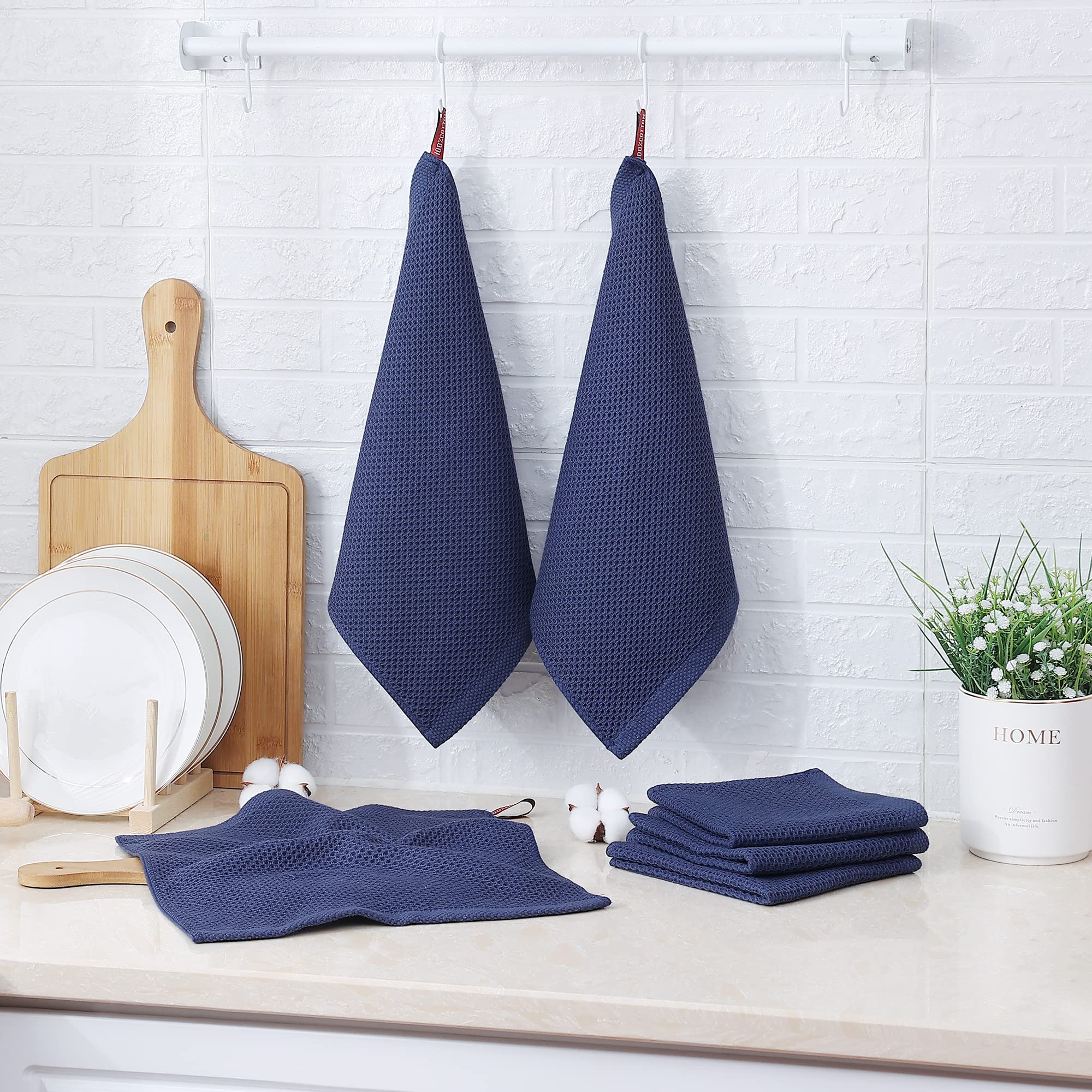 Kitinjoy kitchen cleaning cloths feature a hanging design for simple storage.