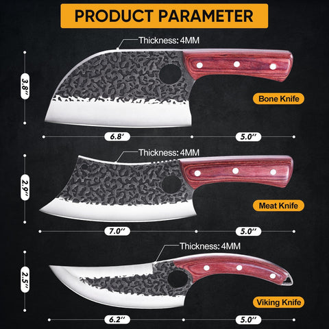 KITNATS ergonomic wooden handle offers balanced non-slip grip.