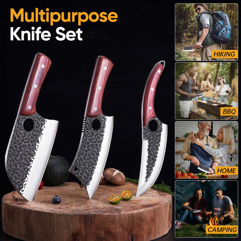 KITNATS meat cleaver 7-inch in action for effortless slicing.
