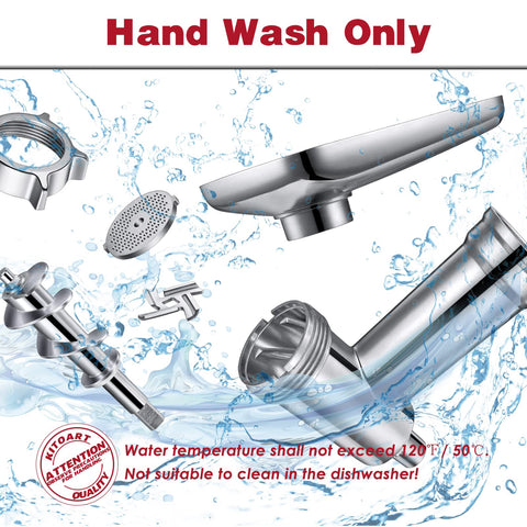 KITOART detachable parts simplify cleaning after use with included brush