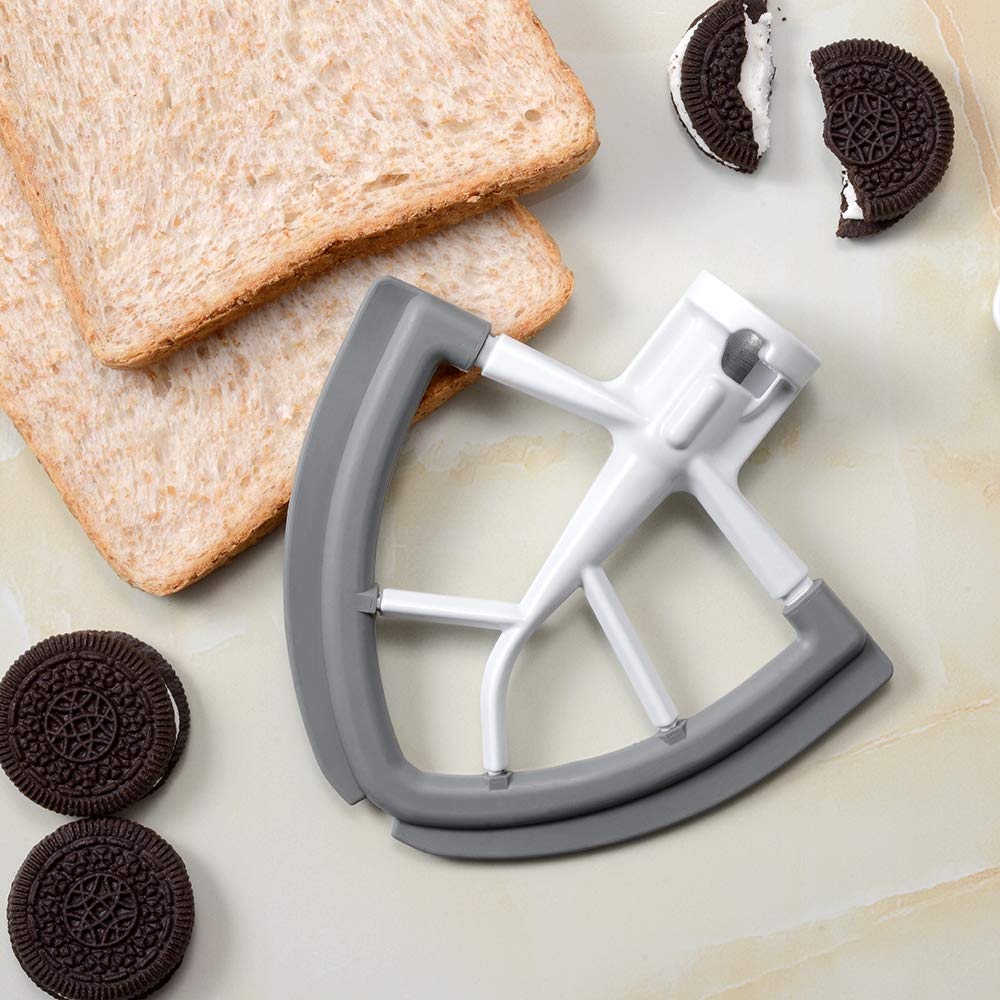 KITOART Flex Edge Beater in a busy kitchen highlights time-saving use.
