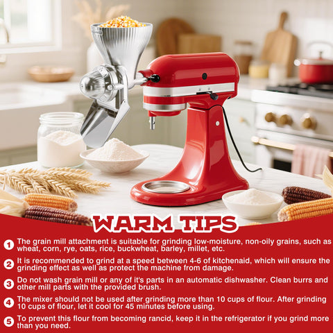 Detachable grinding chamber of KITOART grain mill for easy cleaning