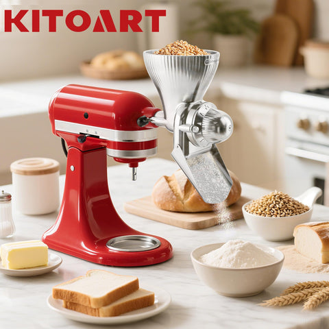 Instruction manual for the KITOART grain mill attachment