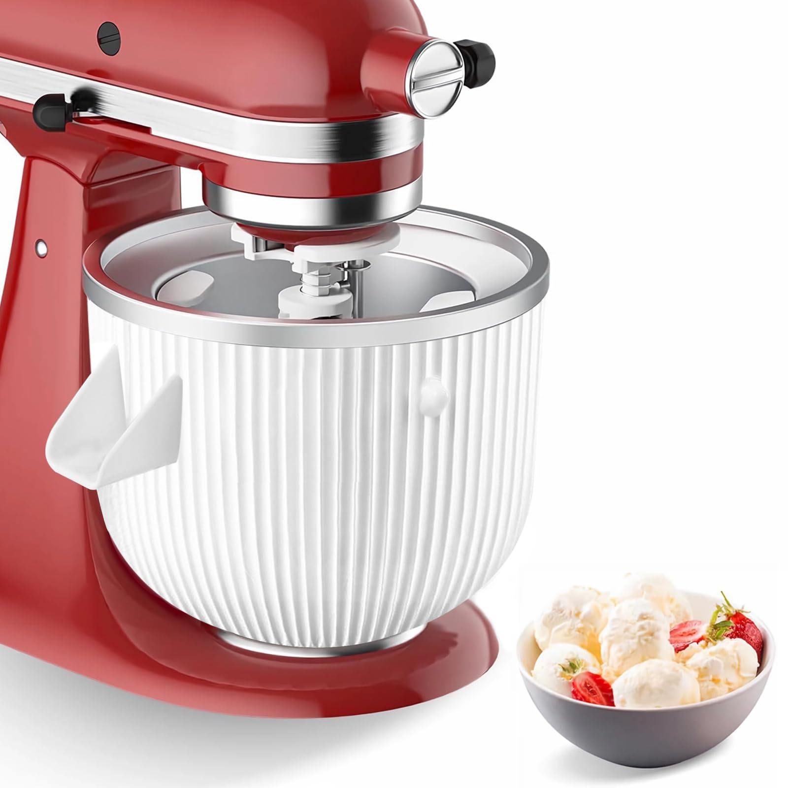 KITOART gift-ready ice cream maker attachment for KitchenAid fans