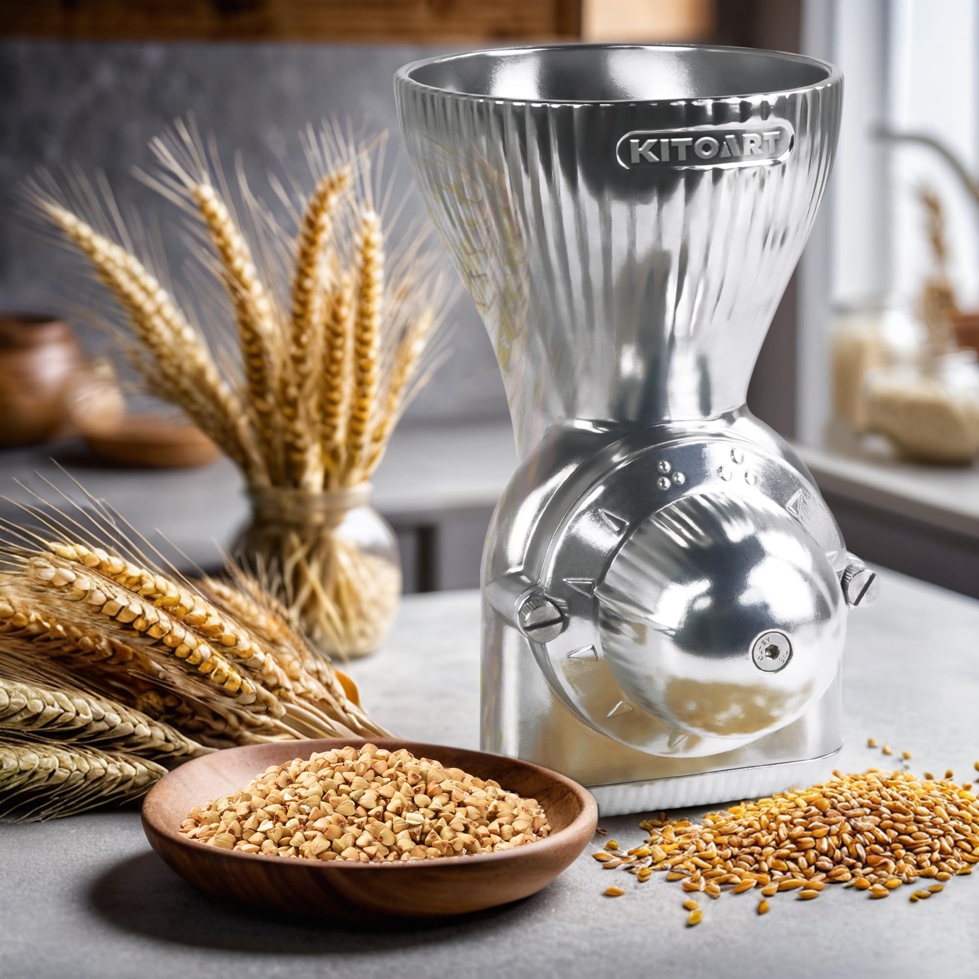 KITOART mills non-oily grains such as wheat, barley, and millet with ease.