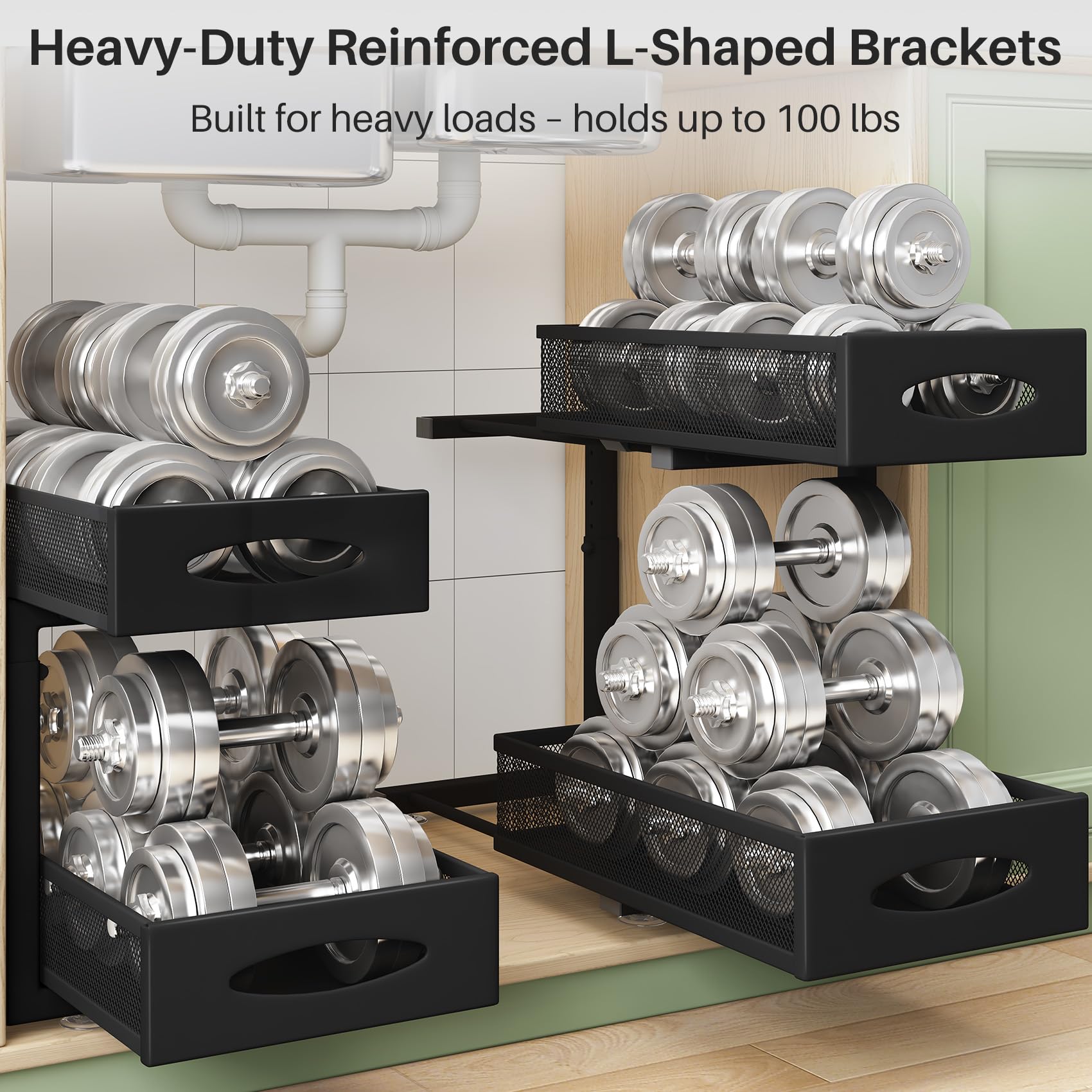 Kitstorack easy assembly with left or right switchable installation
