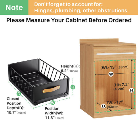 Kitstorack frameless cabinet fit check showing precise dimensions.