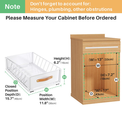 Kitstorack frameless cabinet fit enables easy installation without drilling.