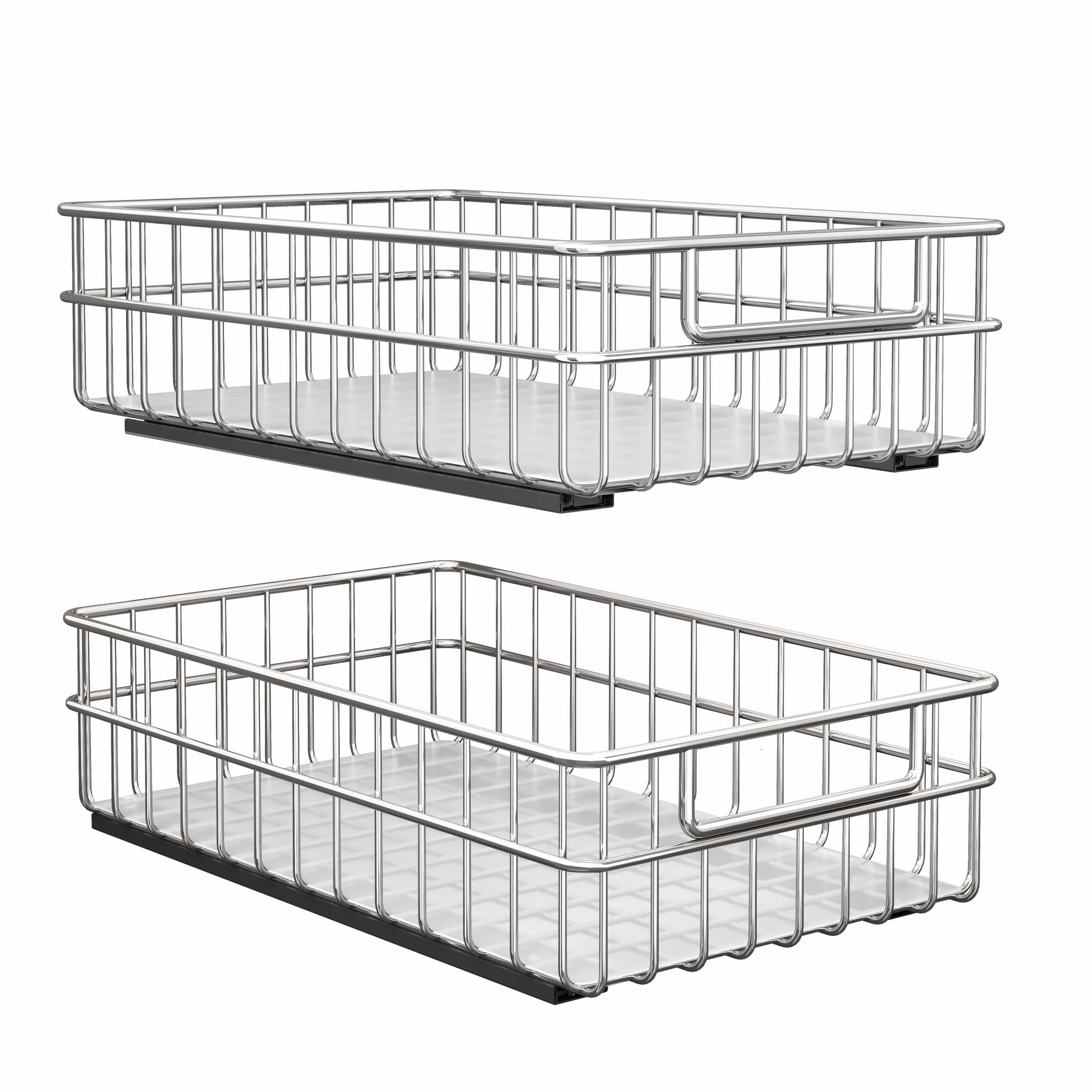 Kitstorack pull-out shelf in a cabinet for easy reach and organized storage.