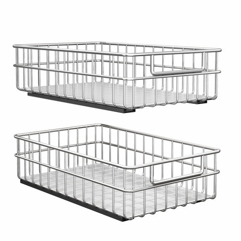 Kitstorack pull-out shelf in a cabinet for easy reach and organized storage.