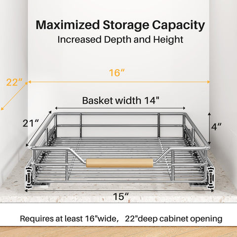 Kitstorack smooth-full-extension drawer demonstrates quiet, effortless retrieval of stored items.