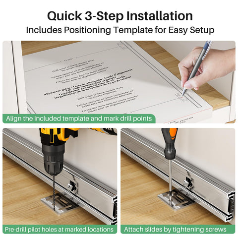 Kitstorack under-cabinet setup shows space-saving, out-of-sight storage.