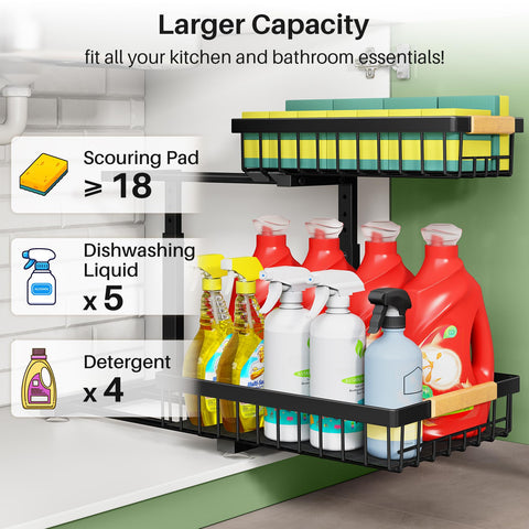 Kitstorack heavy steel frame provides durable, long-lasting storage support.