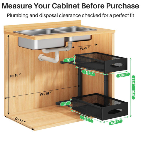 Kitstorack adjustable height levels for versatile cabinet storage