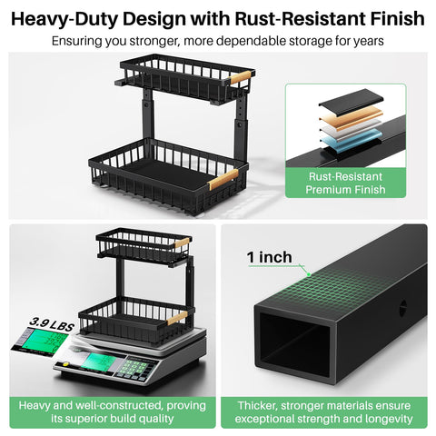 Kitstorack pull-out access design minimizes bending and improves reach.
